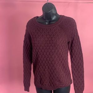 Burgundy Knit Sweater